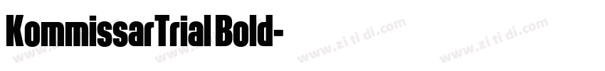 KommissarTrial Bold字体转换